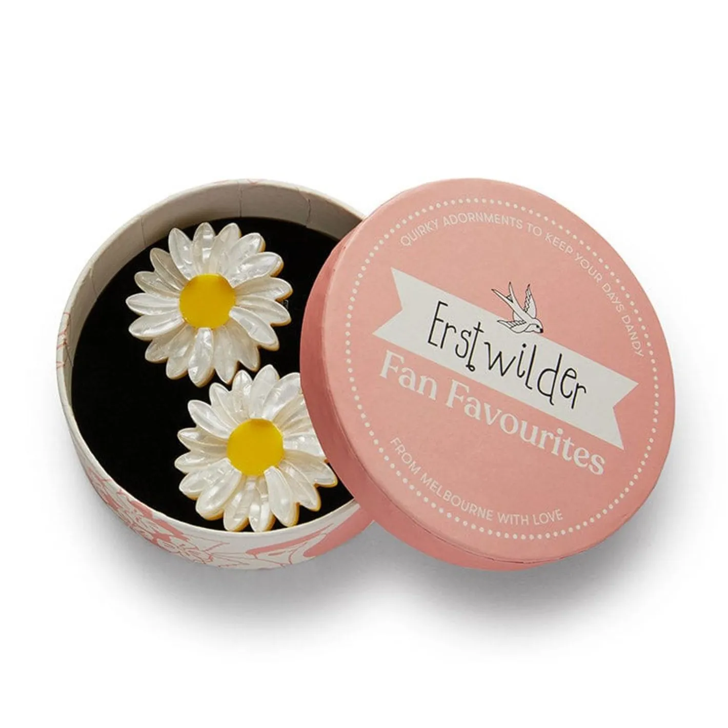 Erstwilder She Loves Me Daisy Hair Clips Set - 2 Piece^ Hair Clips & Claws