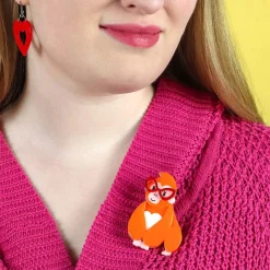 Erstwilder Short-Sighted Sophie Gorilla Brooch^ Brooches