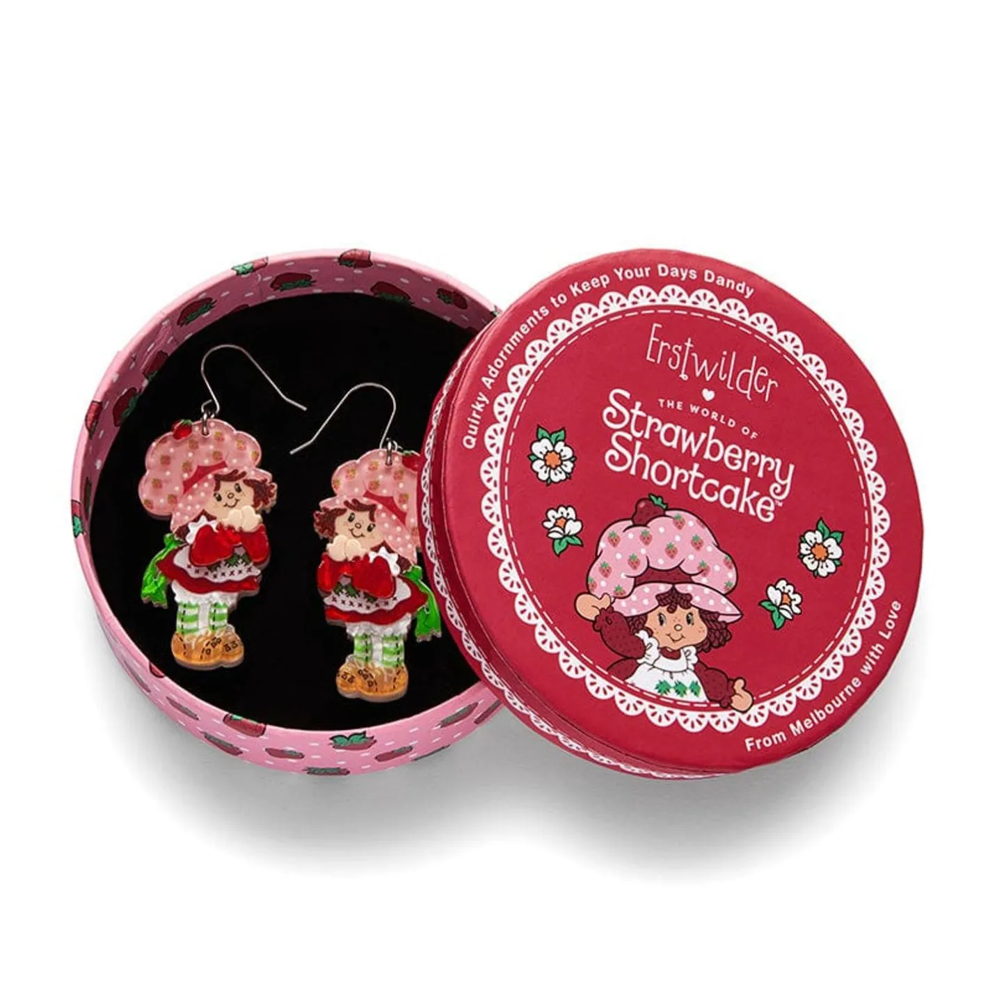 Erstwilder Simple Strawberry Pleasures Drop Earrings^ Earrings