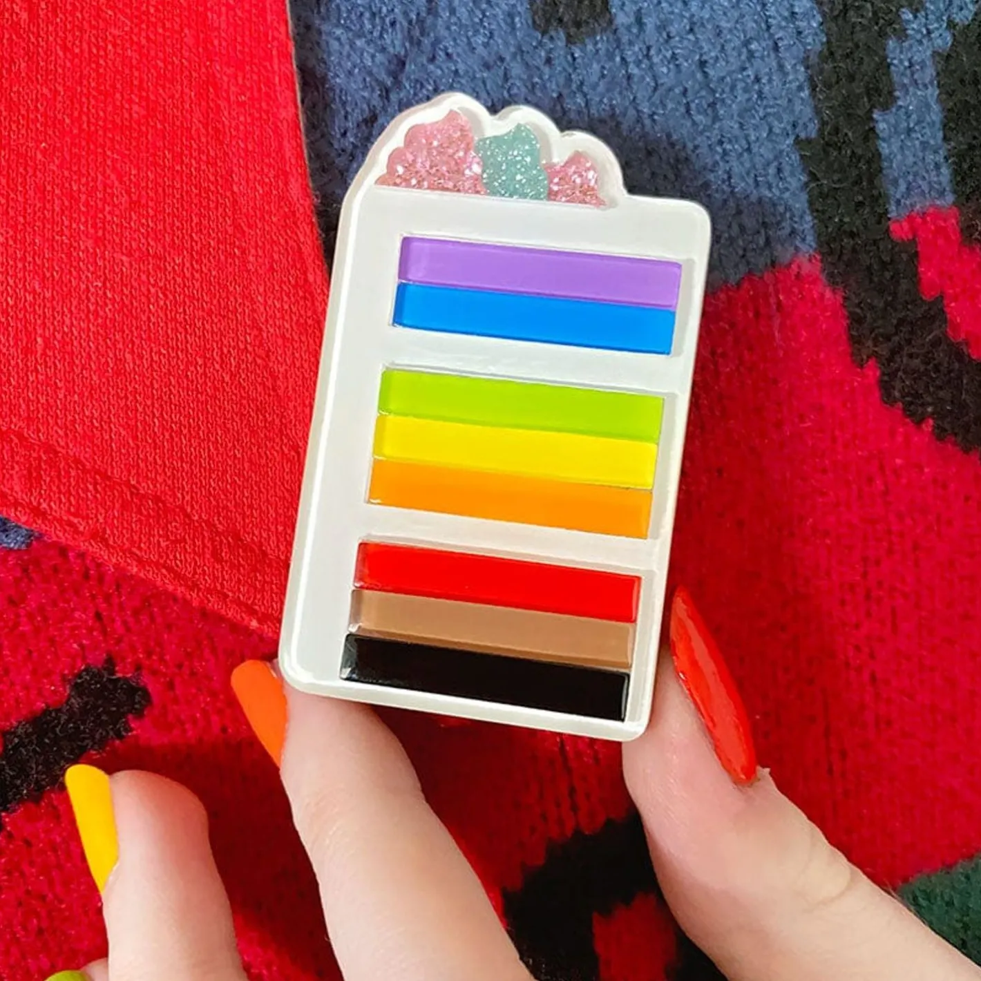 Erstwilder Slice Of Pride Cake Brooch^ Brooches