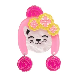 Erstwilder Snug Fit Kitty Brooch^ Brooches