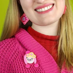 Erstwilder Snug Fit Kitty Brooch^ Brooches