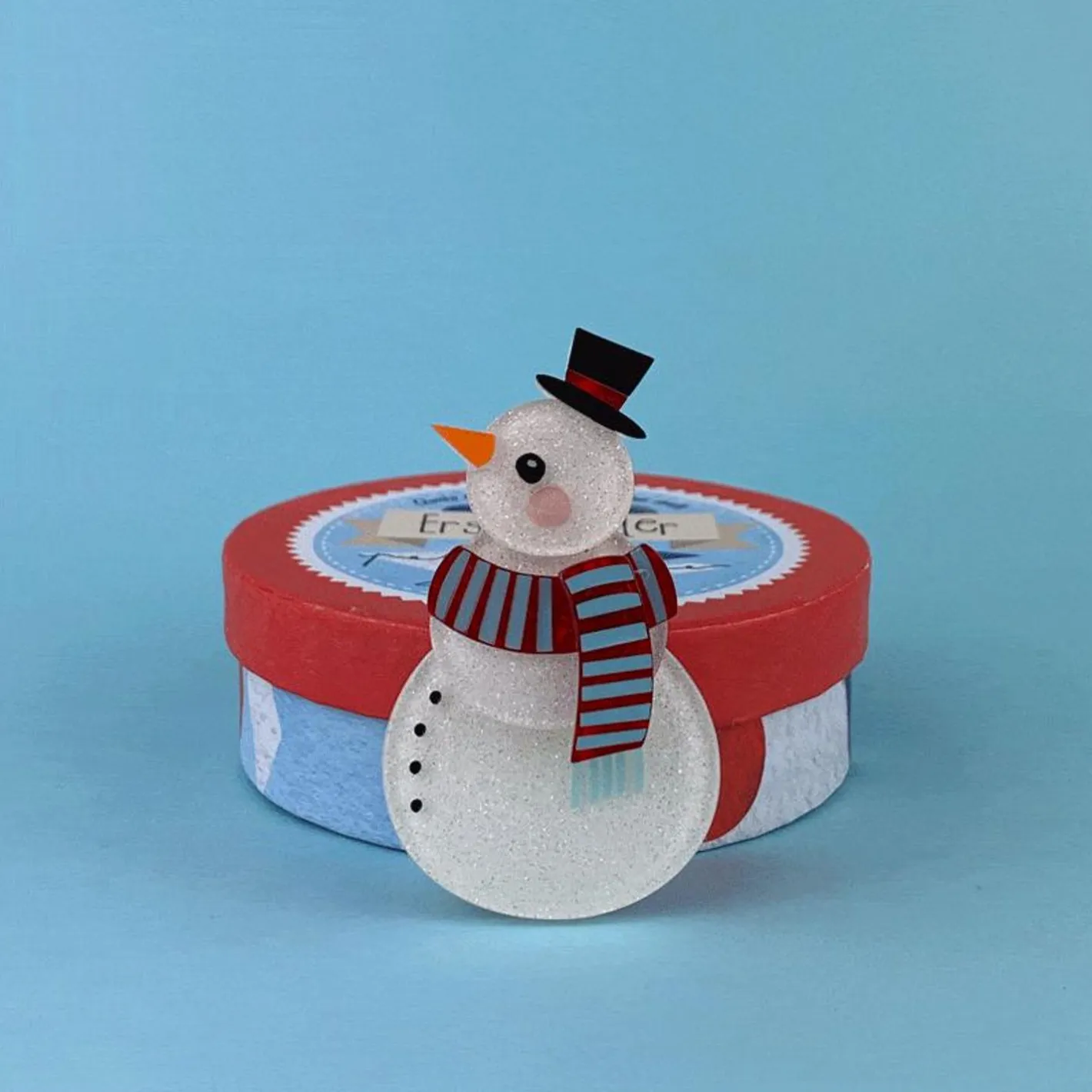 Erstwilder Snuggy Snowman Brooch^ Brooches