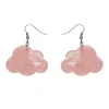 Erstwilder Solid Cloud Solid Glitter Resin Drop Earrings - Pink^ Essential Earrings