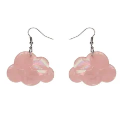 Erstwilder Solid Cloud Solid Glitter Resin Drop Earrings - Pink^ Essential Earrings