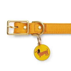 Erstwilder Spiffy The Sausage Dog Enamel Pet Charm^ Enamel Key Rings