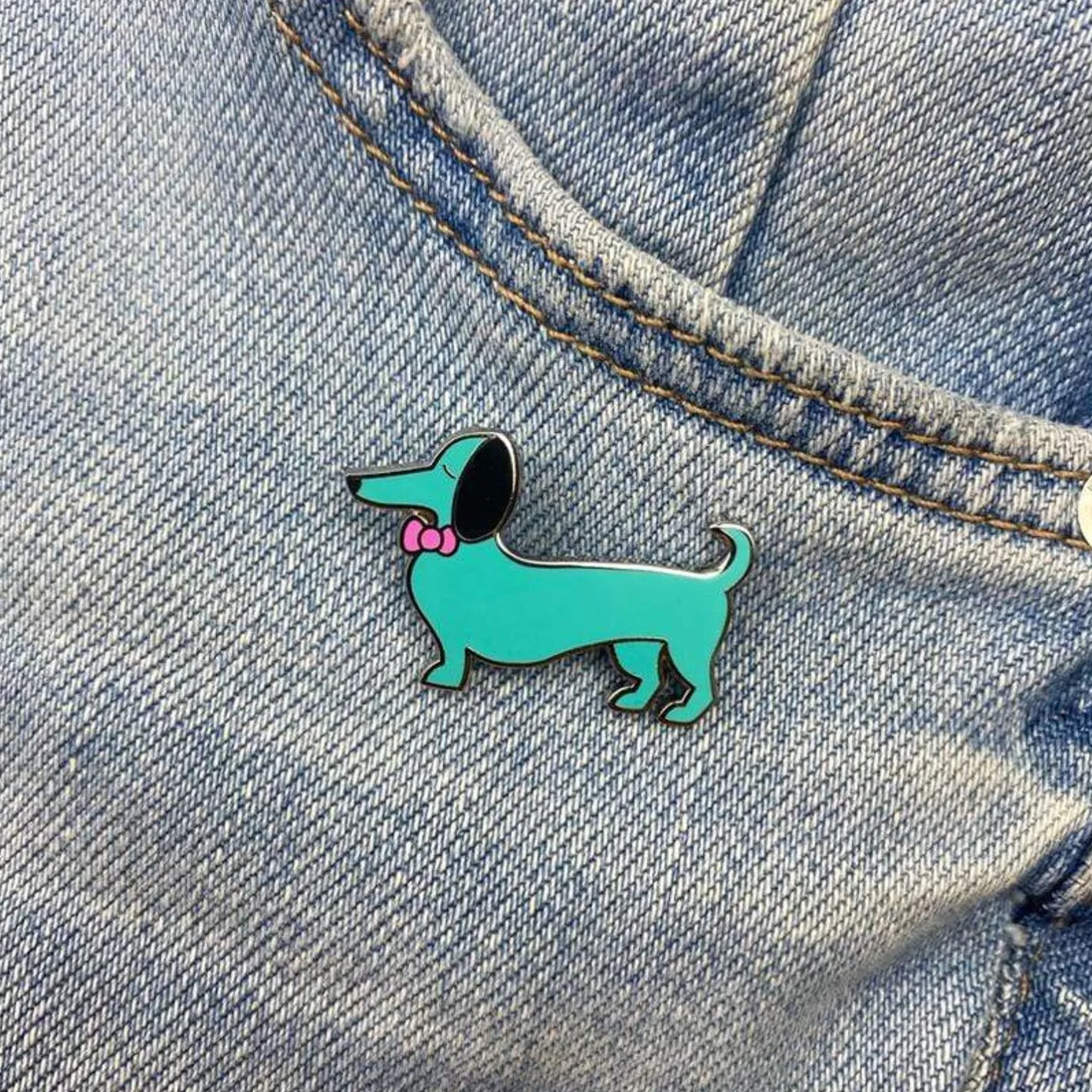 Erstwilder Spiffy The Sausage Dog Enamel Pin^ Enamel Pins