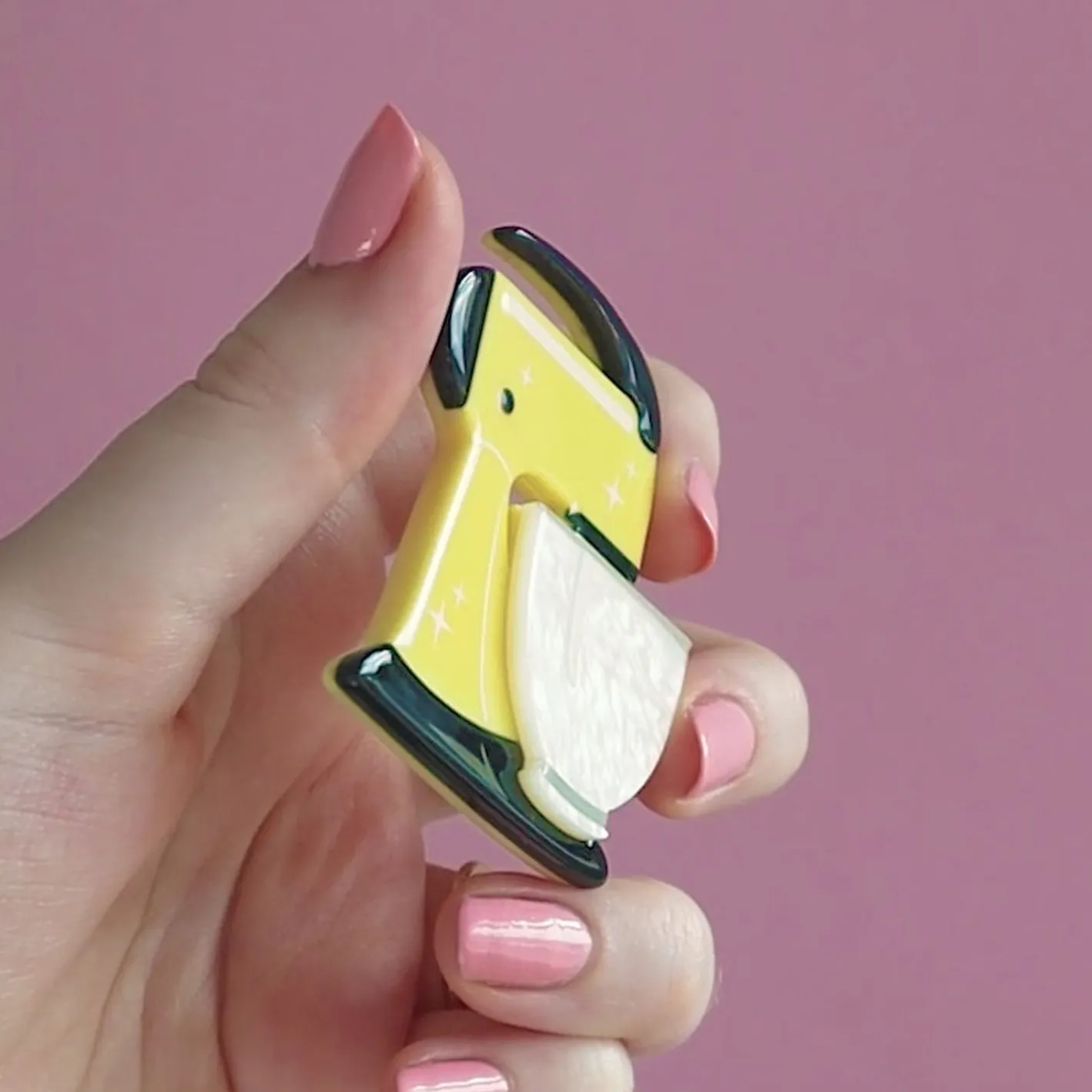 Erstwilder Spin Me Right Round Brooch - Lemon^ Brooches