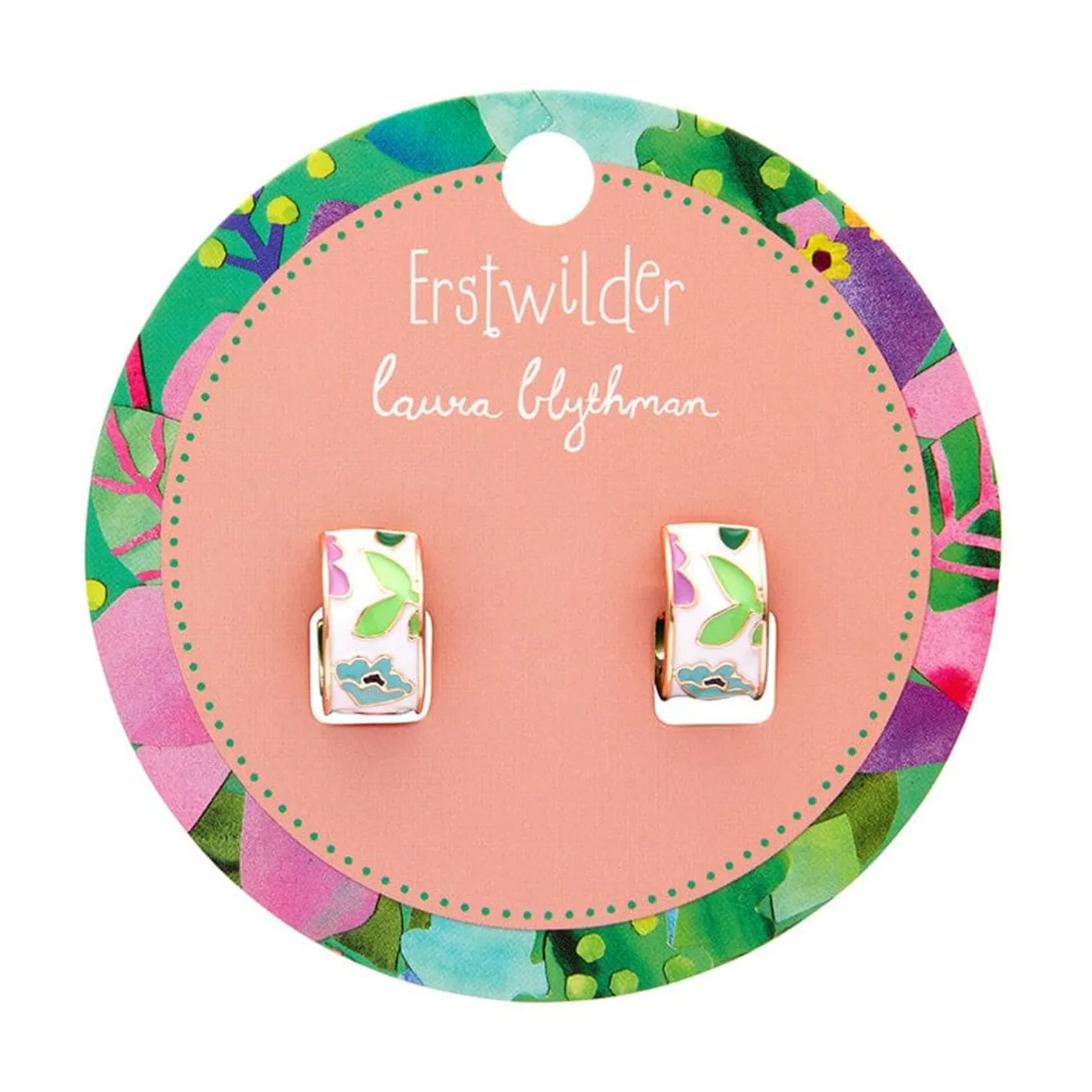 Erstwilder Spring To Life Enamel Huggie Earrings^ Enamel Earrings
