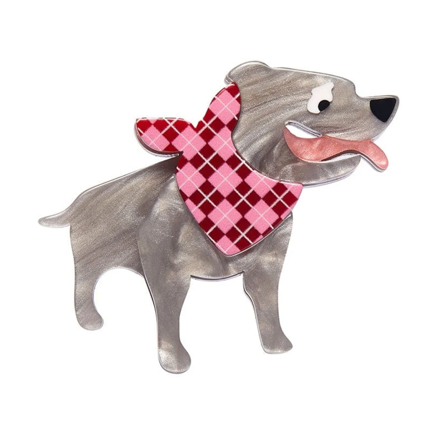 Erstwilder Staffy Stan Mini Brooch^ Brooches