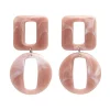 Erstwilder Statement Marble Chunky Drop Earrings - Pink^ Essential Earrings