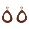 Erstwilder Statement Marble Resin Tear Drop Earrings - Brown^ Essential Earrings