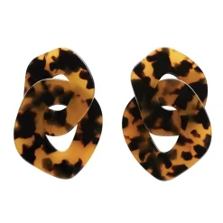 Erstwilder Statement Tort Chunky Chain Earrings - Brown^ Essential Earrings