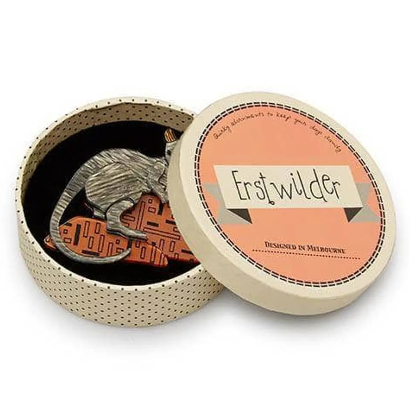 Erstwilder Sure-Footed Shy Guy Wallaby Brooch^ Brooches