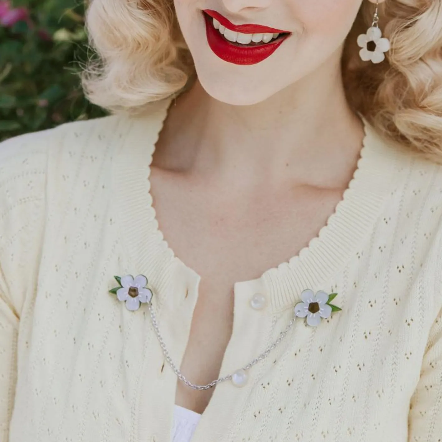 Erstwilder Sweet Like Honey Cardigan Clips^ Brooches
