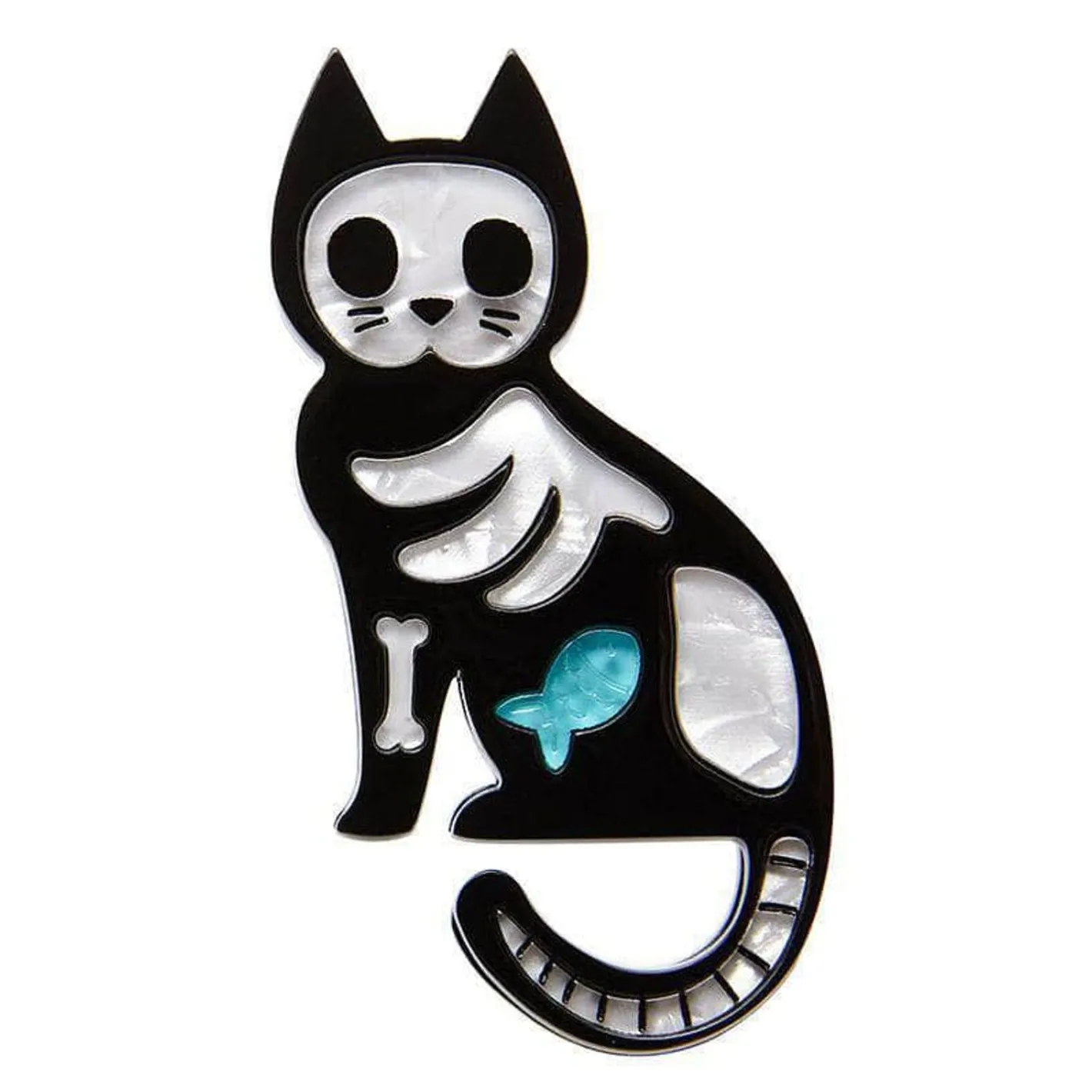 Erstwilder Tabby Tombstone Brooch^ Brooches