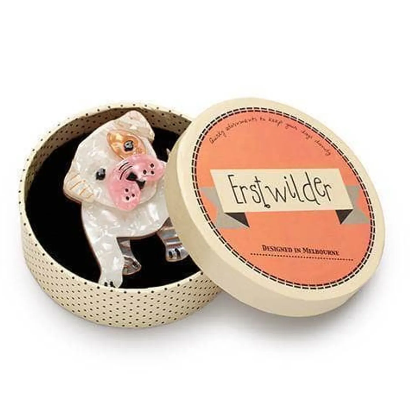 Erstwilder Taciturn Taco Dog Brooch^ Brooches