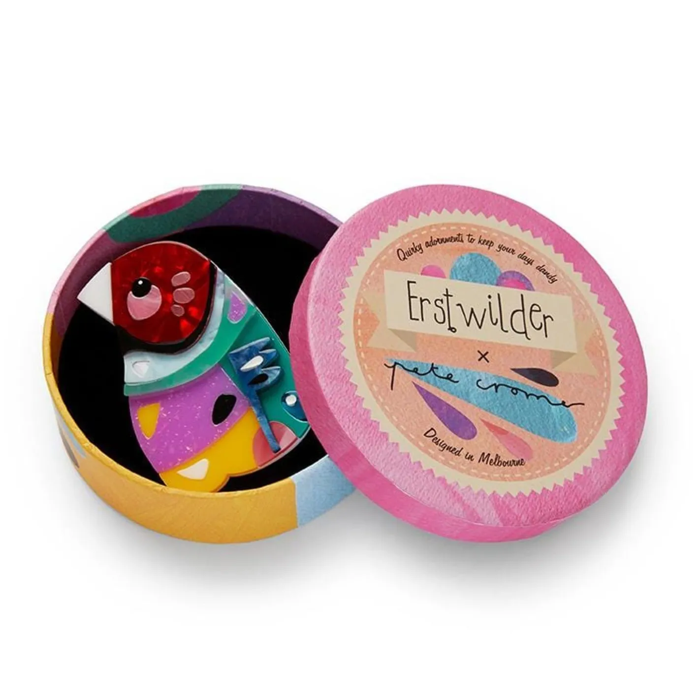 Erstwilder The Gracious Gouldian Finch^ Brooches