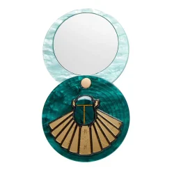 Erstwilder The Heart Of Egypt Scarab Mirror Compact^ Mirror Compacts