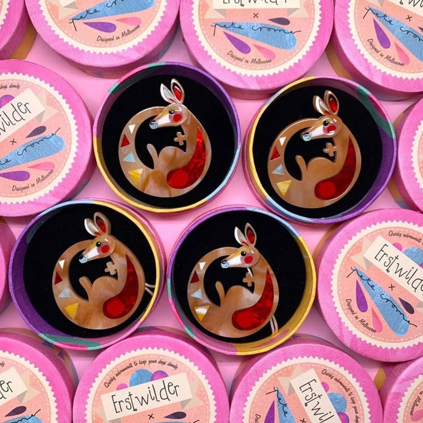 Erstwilder The Kinetic Kangaroo^ Brooches