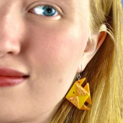 Erstwilder The Memorable Goldfish Drop Earrings^ Earrings