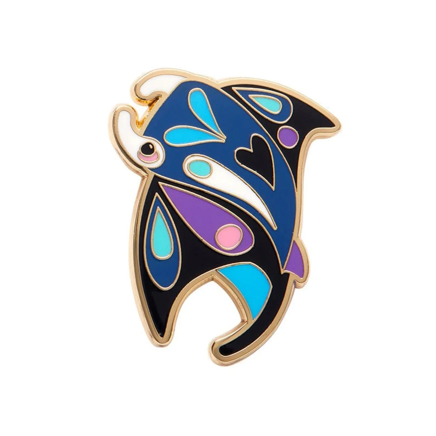 Erstwilder The Mercurial Manta Ray Enamel Pin^ Enamel Pins