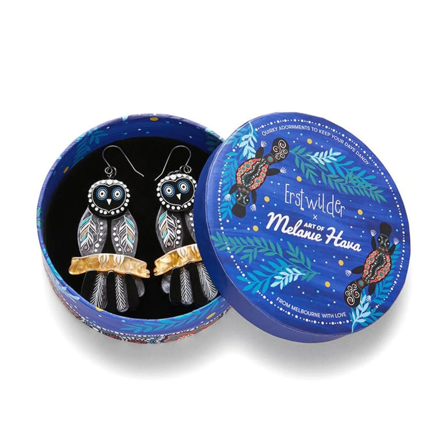 Erstwilder The Owl 'Gugu' Earrings^ Earrings