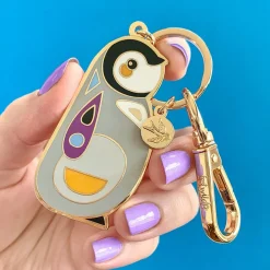 Erstwilder The Promising Penguin Enamel Key Ring^ Enamel Key Rings
