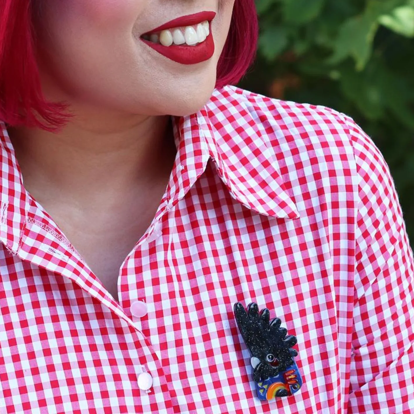 Erstwilder The Rare Red-Tail Cockatoo Brooch^ Brooches