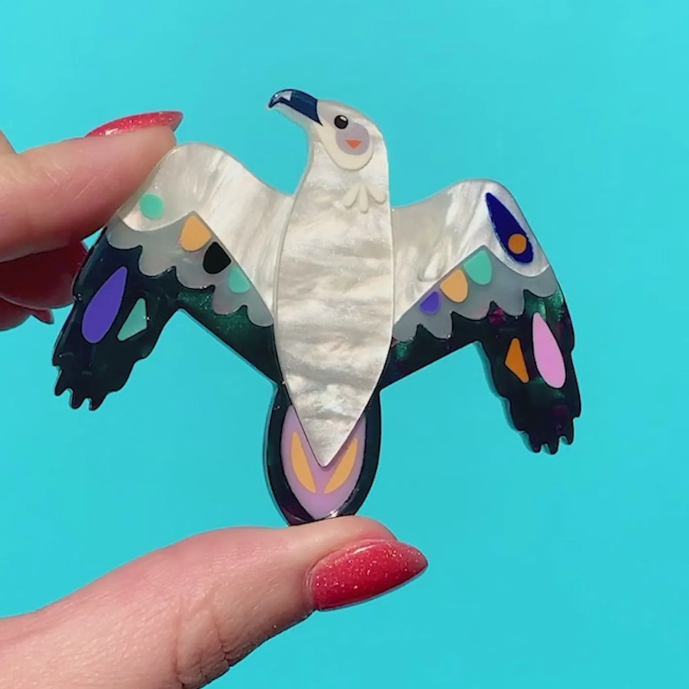 Erstwilder The Wily White Bellied Sea Eagle Brooch^ Brooches