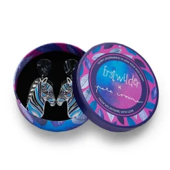 Erstwilder The Zealous Zebra Earrings^ Earrings