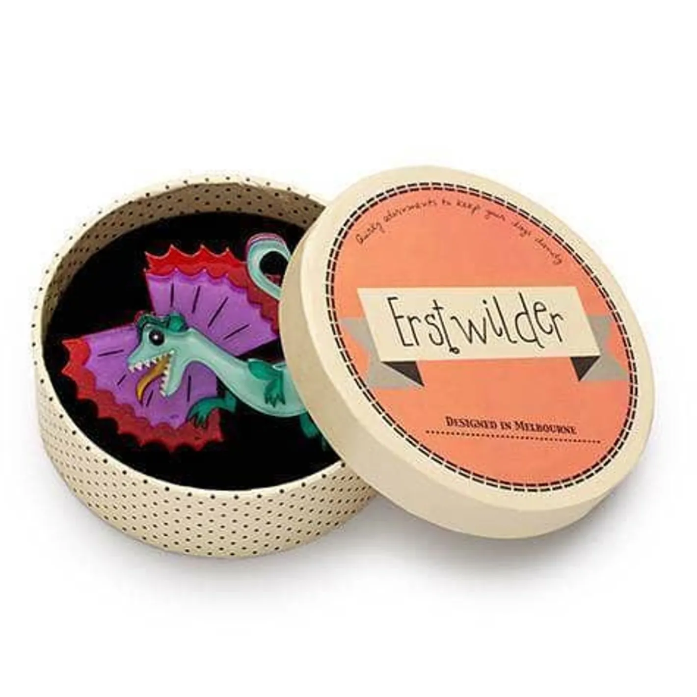 Erstwilder Thrill Neck Dinosaur Brooch^ Brooches