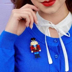 Erstwilder Tiny Tin Soldier Brooch^ Brooches