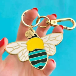 Erstwilder To Bee Or Not To Bee Key Ring^ Enamel Key Rings