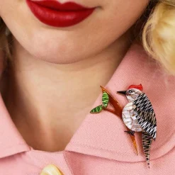 Erstwilder Tori Tree Drummer Bird Brooch^ Brooches