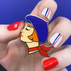 Erstwilder Tres Chic Enamel Pin - Blue^ Enamel Pins