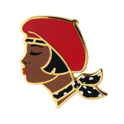 Erstwilder Tres Chic Enamel Pin - Red^ Enamel Pins
