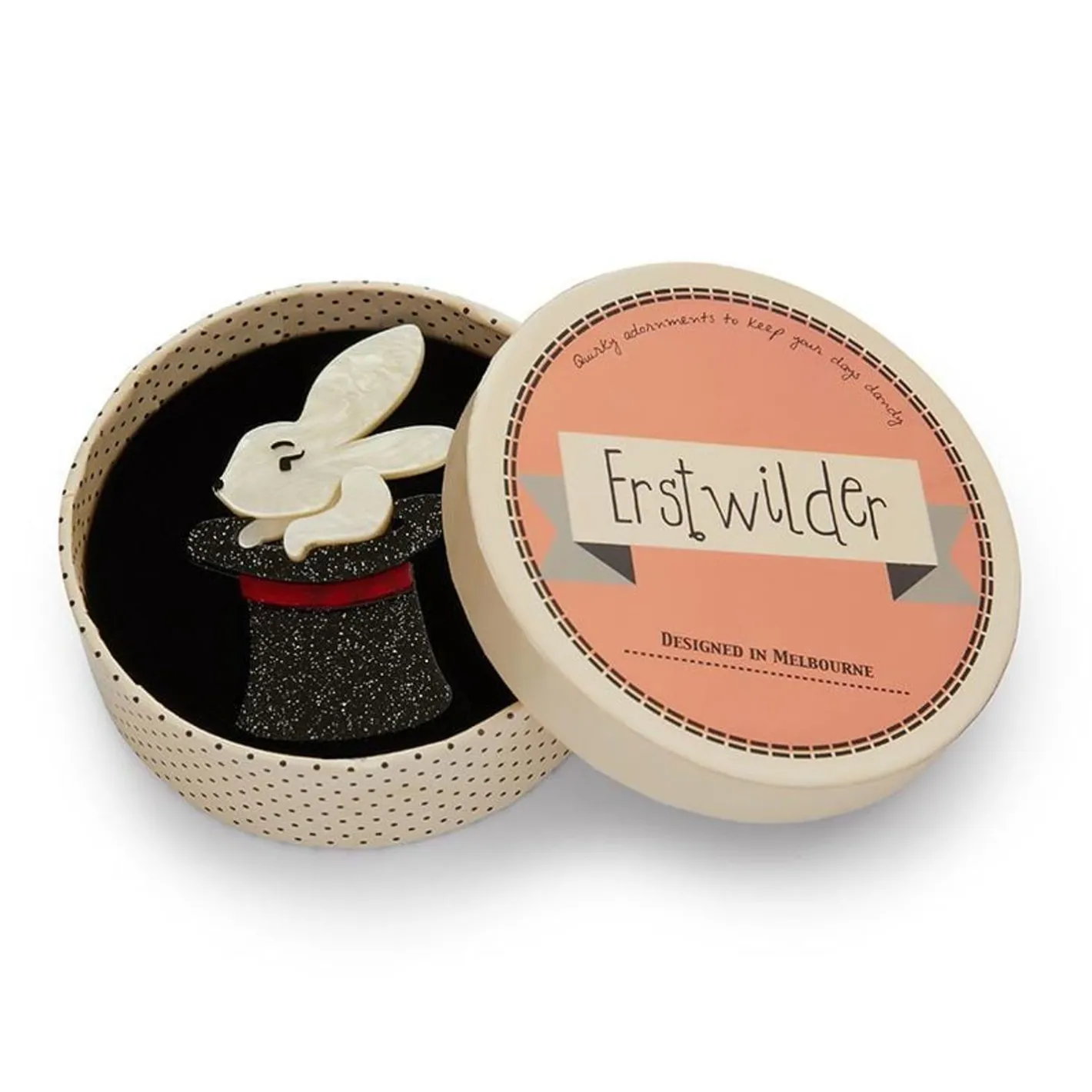 Erstwilder Trixie Bunny Honey Brooch^ Brooches