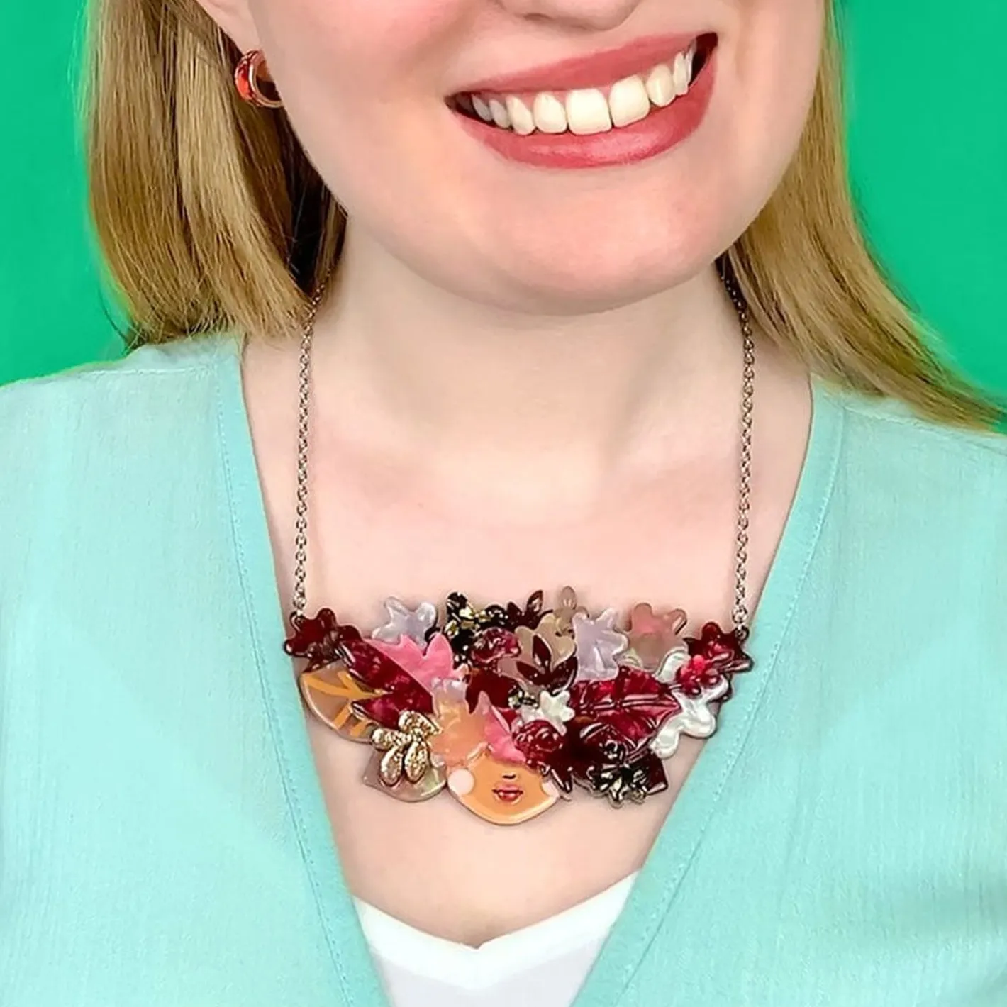 Erstwilder Turn A New Leaf Necklace^ Necklaces