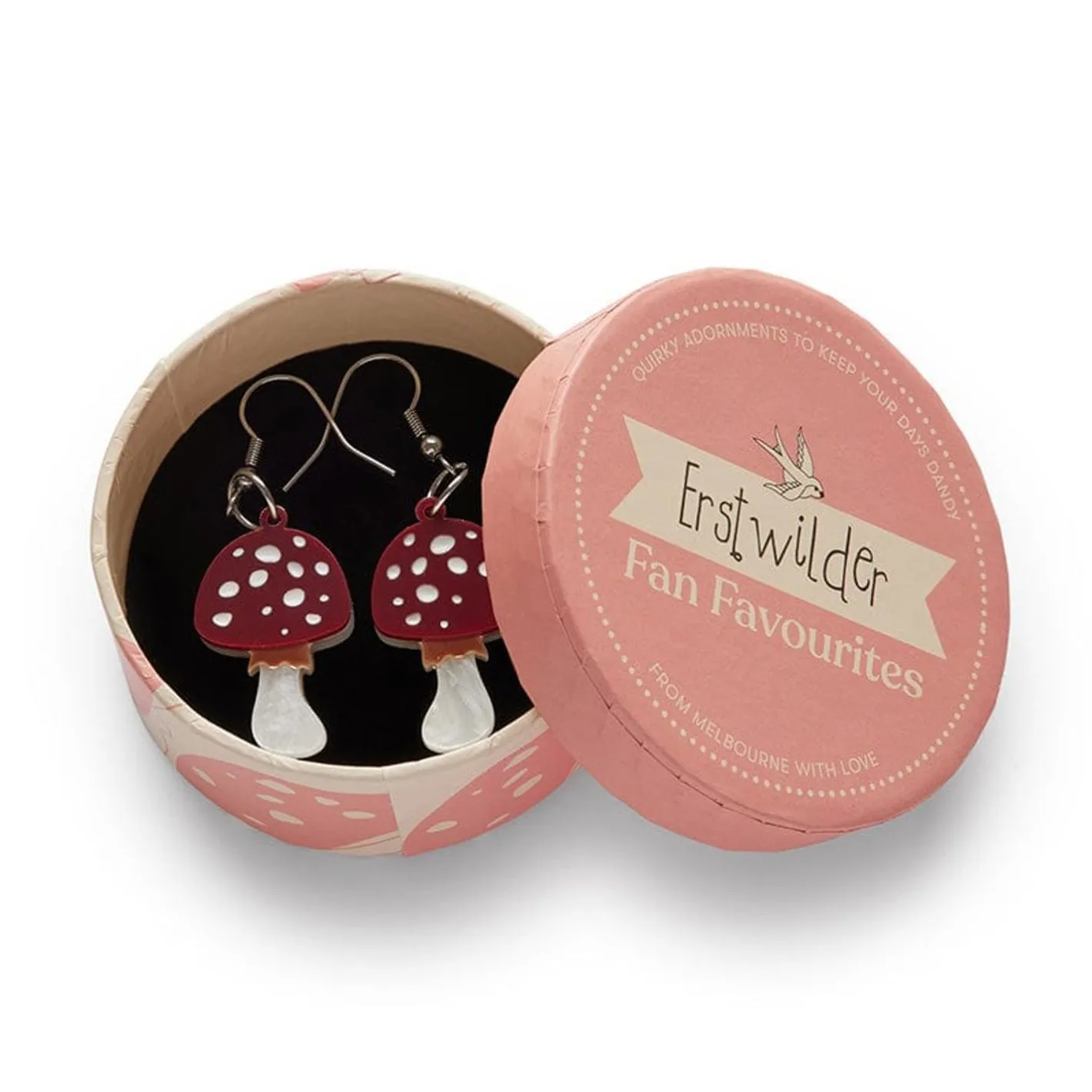 Erstwilder Twinning Toadstools Drop Earrings^ Earrings