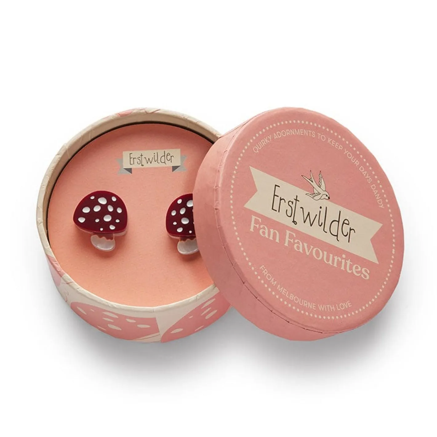 Erstwilder Twinning Toadstools Stud Earrings^ Earrings