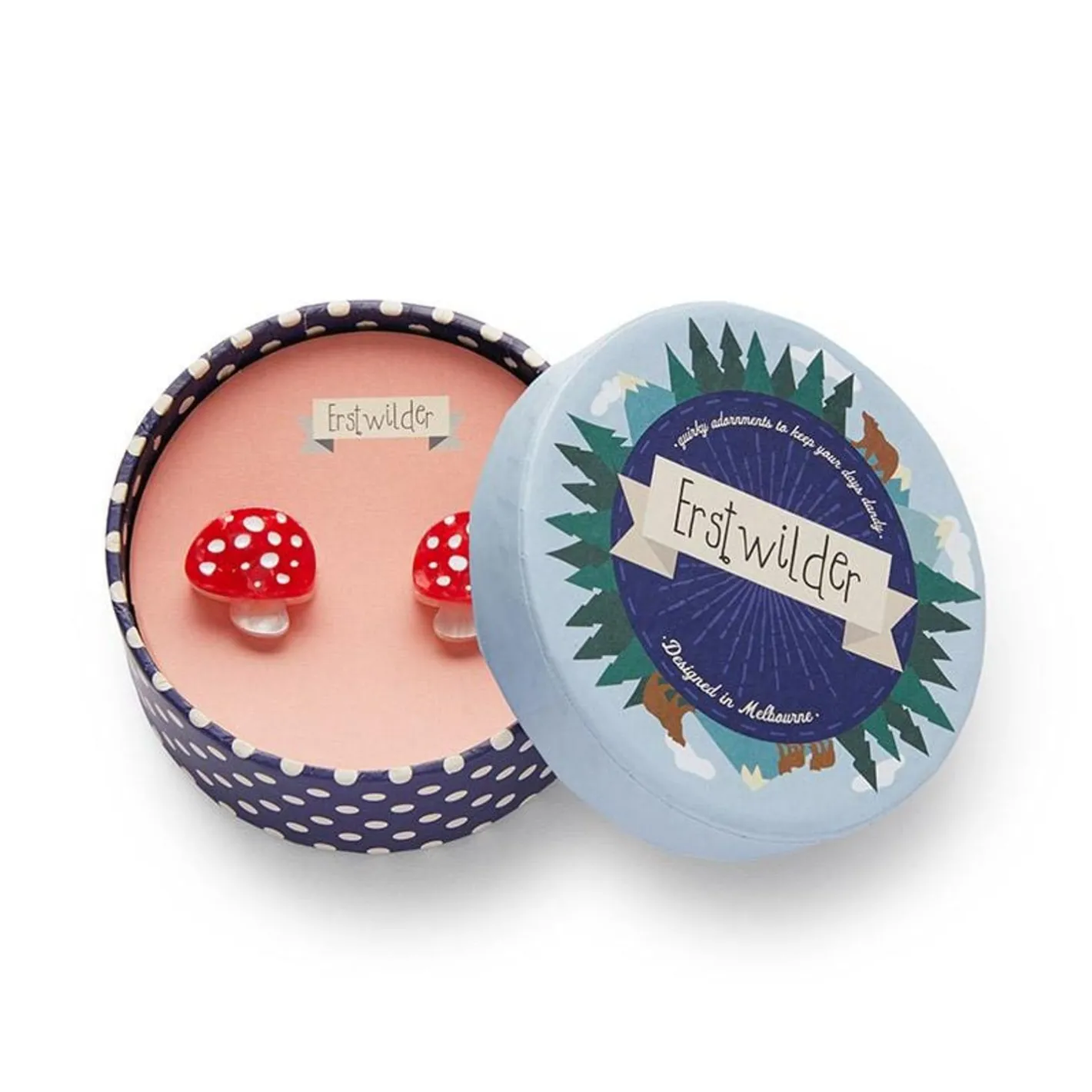 Erstwilder Twinning Toadstools Stud Earrings^ Earrings