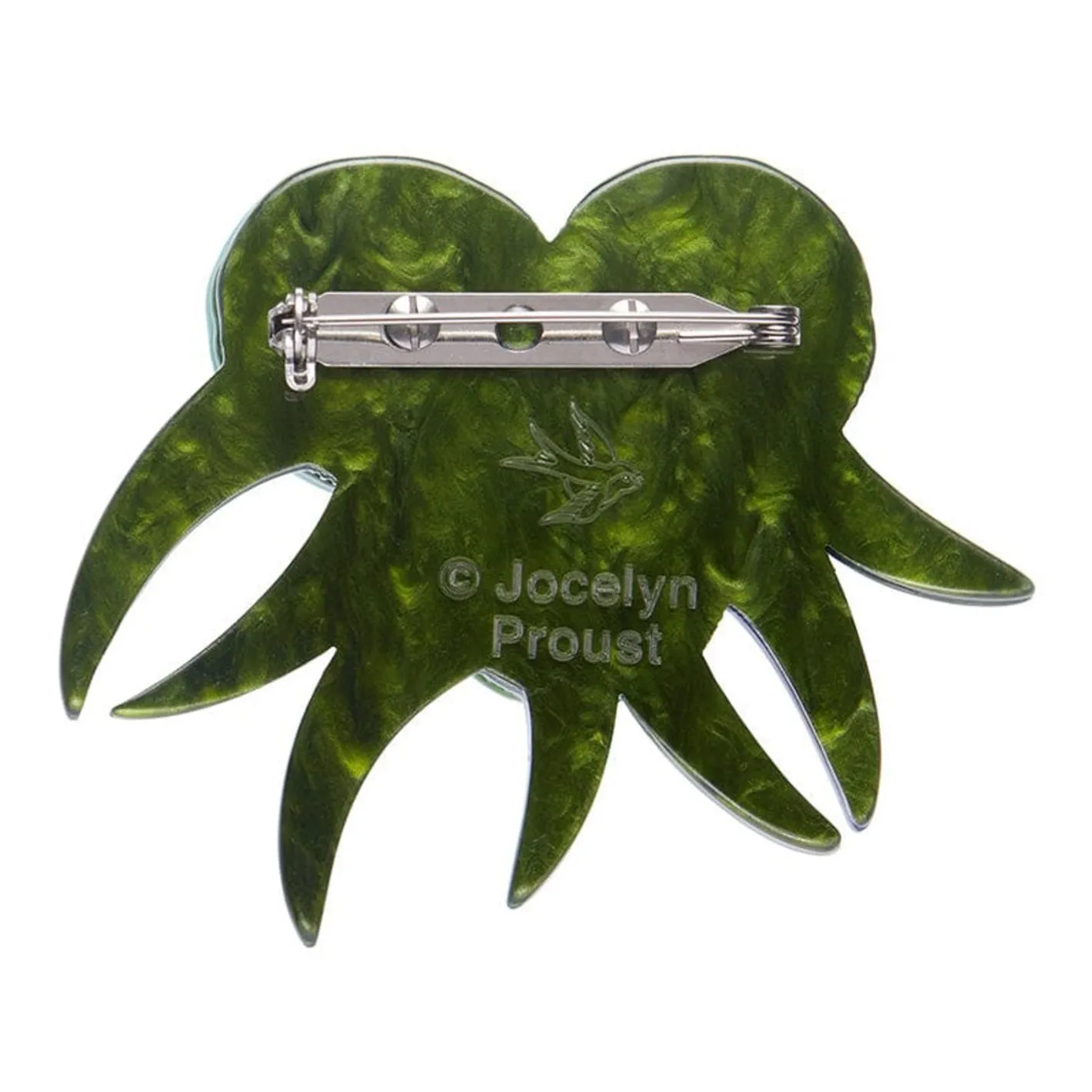 Erstwilder Verdant Green Gum Brooch^ Brooches