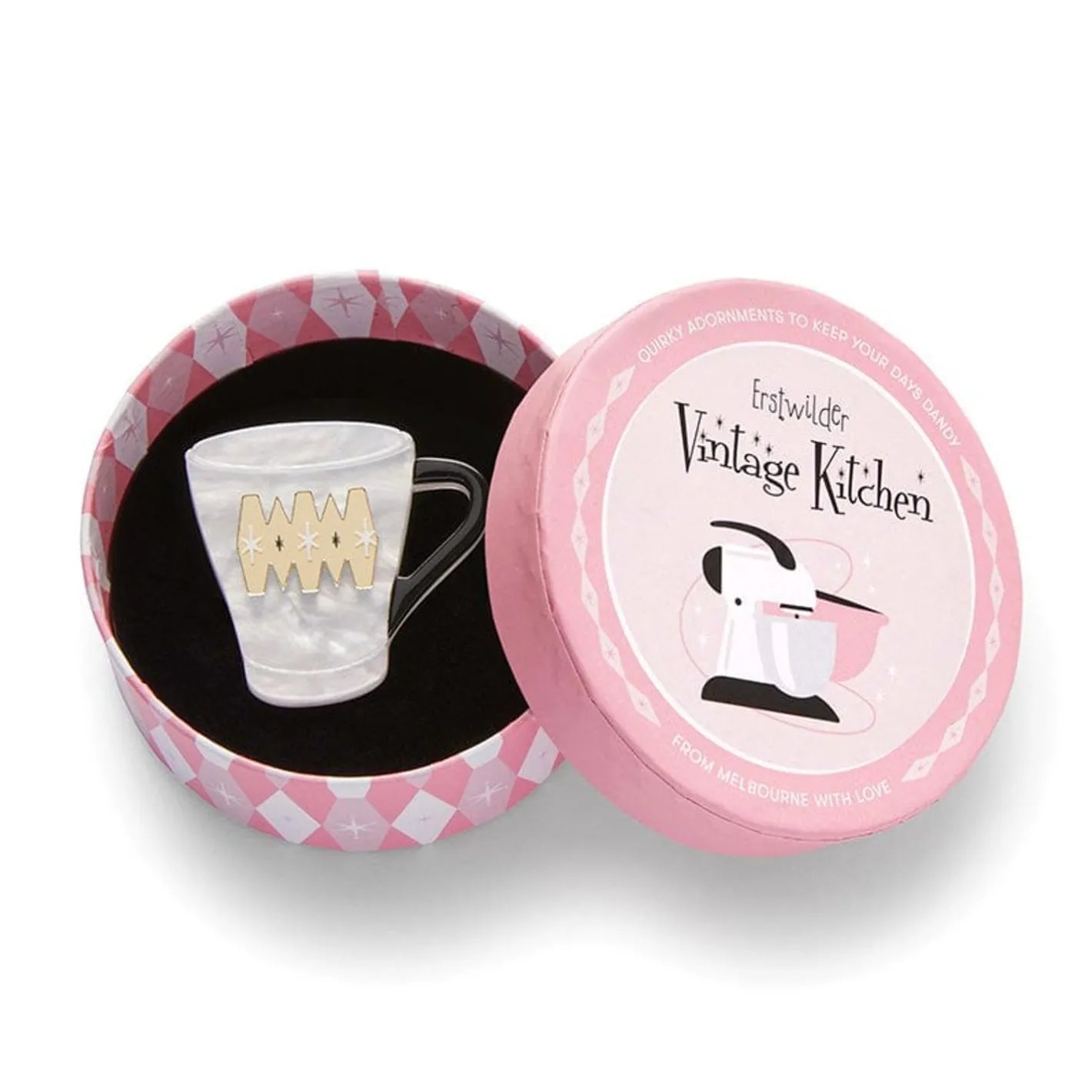 Erstwilder Wake Up And Smell The Coffee Mini Brooch^ Brooches