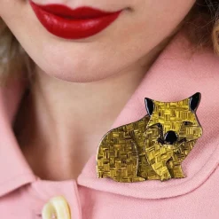Erstwilder Wary Warri Wombat Brooch^ Brooches