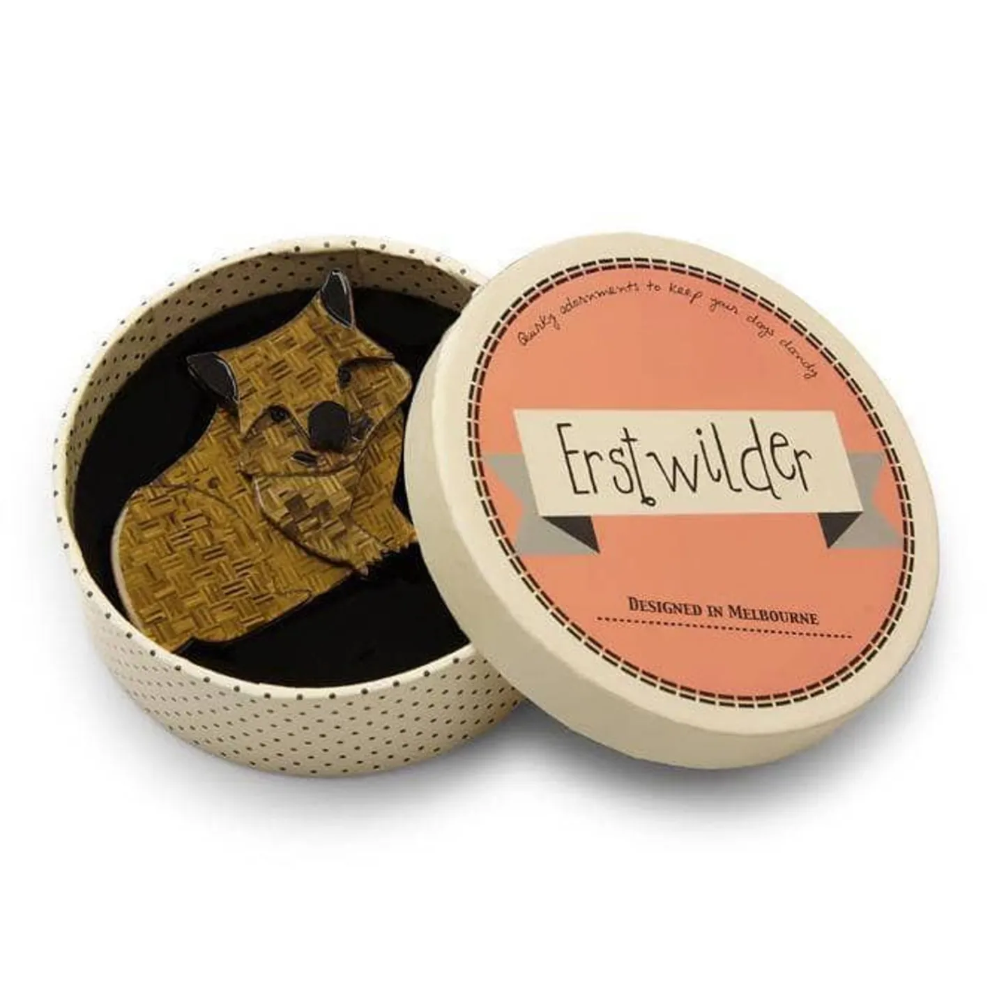 Erstwilder Wary Warri Wombat Brooch^ Brooches