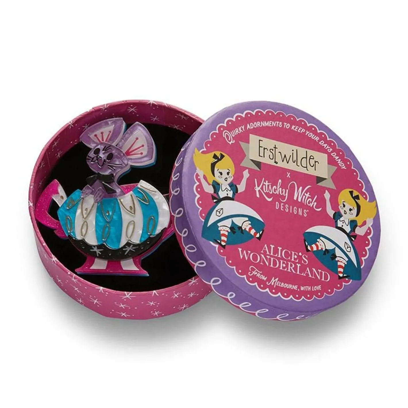 Erstwilder What The Dormouse Said Brooch^ Brooches