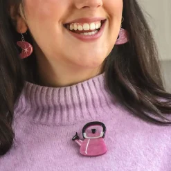 Erstwilder Whistle While We Work Brooch^ Brooches