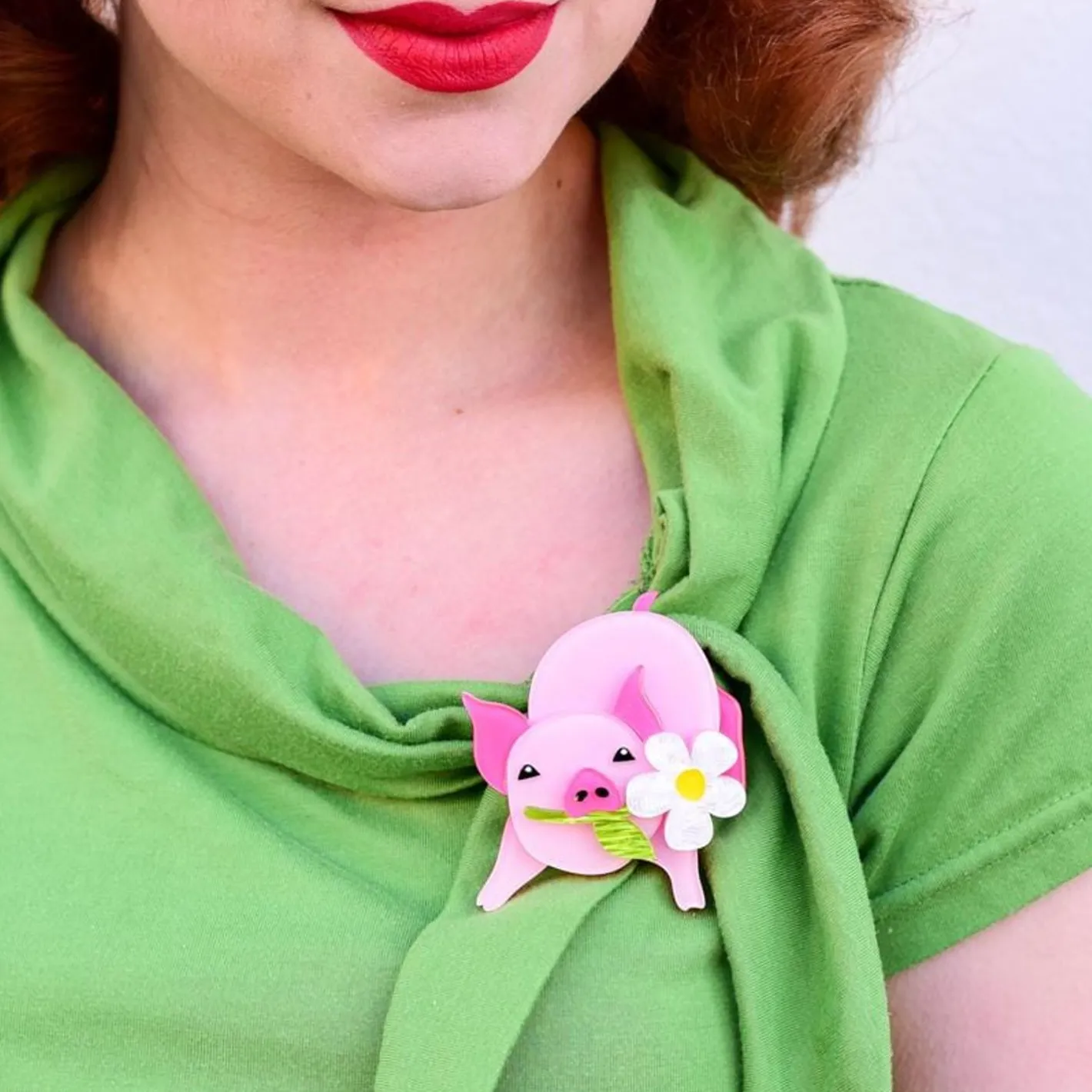 Erstwilder Wilbur The Wonder Pig Brooch^ Brooches