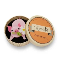 Erstwilder Wilbur The Wonder Pig Brooch^ Brooches